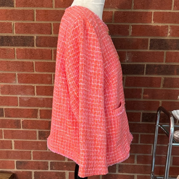 J. Jill Clemtineu Dahlia Tweed XL Petite Blazer - Picture 4 of 10